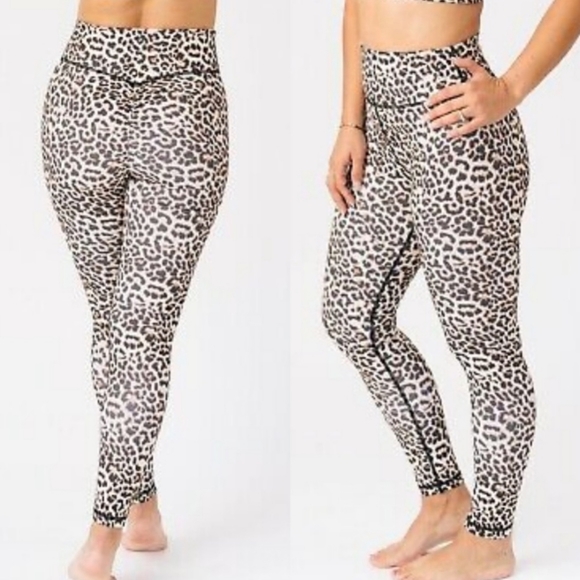 ZYIA Brilliant Scrunchy What Hi-Rise Leopard 7/8 24" Tight 1183 Size 6-8 - Picture 2 of 8